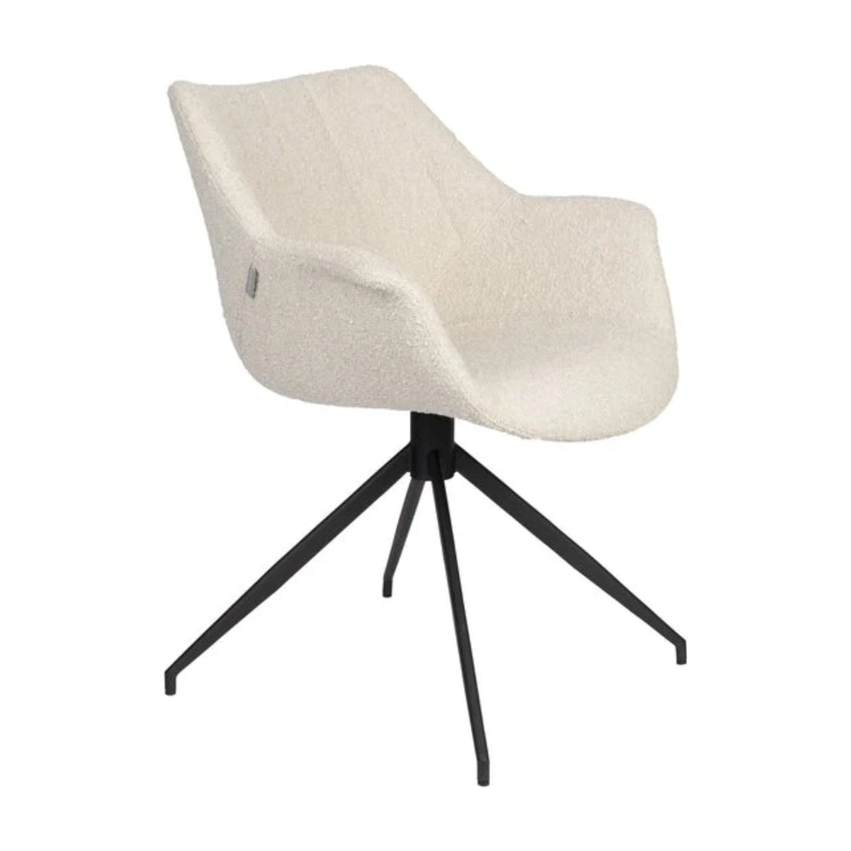 Armchair Doulton Swivel Natural Domestica – Three Quarter View on White
