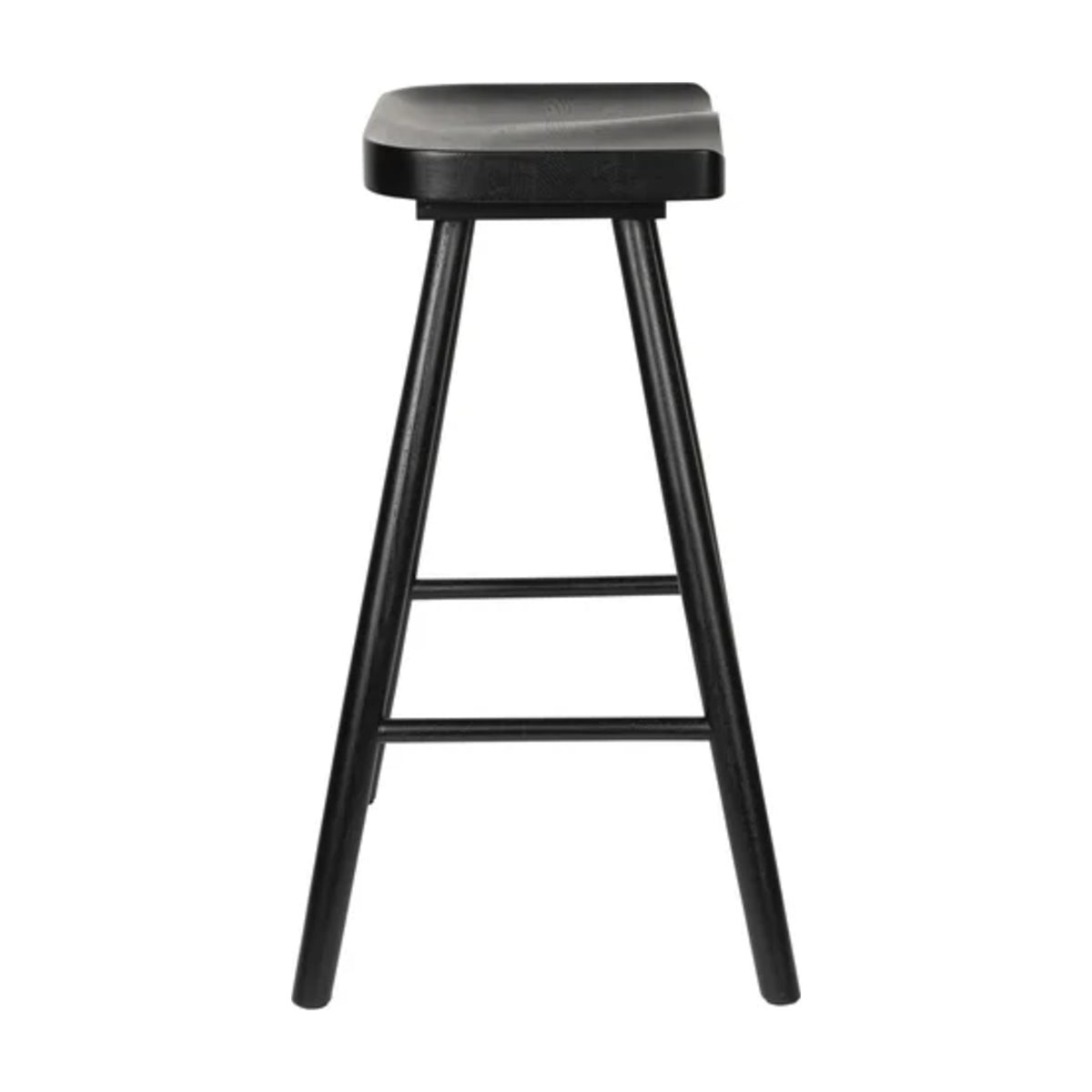 Counter Stool Vander Black Domestica – Side View on White