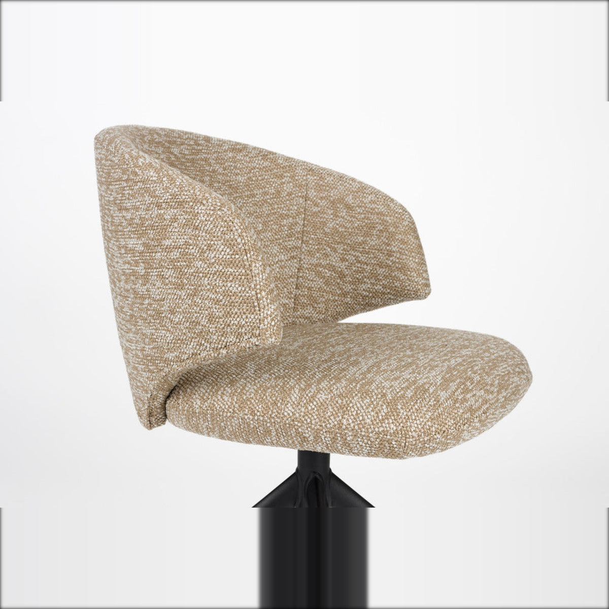 Dining Chair Balado Swivel Brown Domestica – Seat and Backrest Close-up