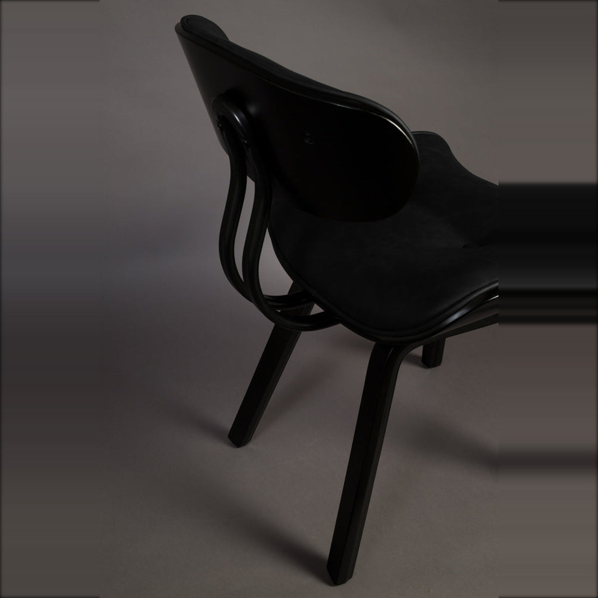 Dining Chair Blackwood Black Domestica – Backrest and Frame Detail