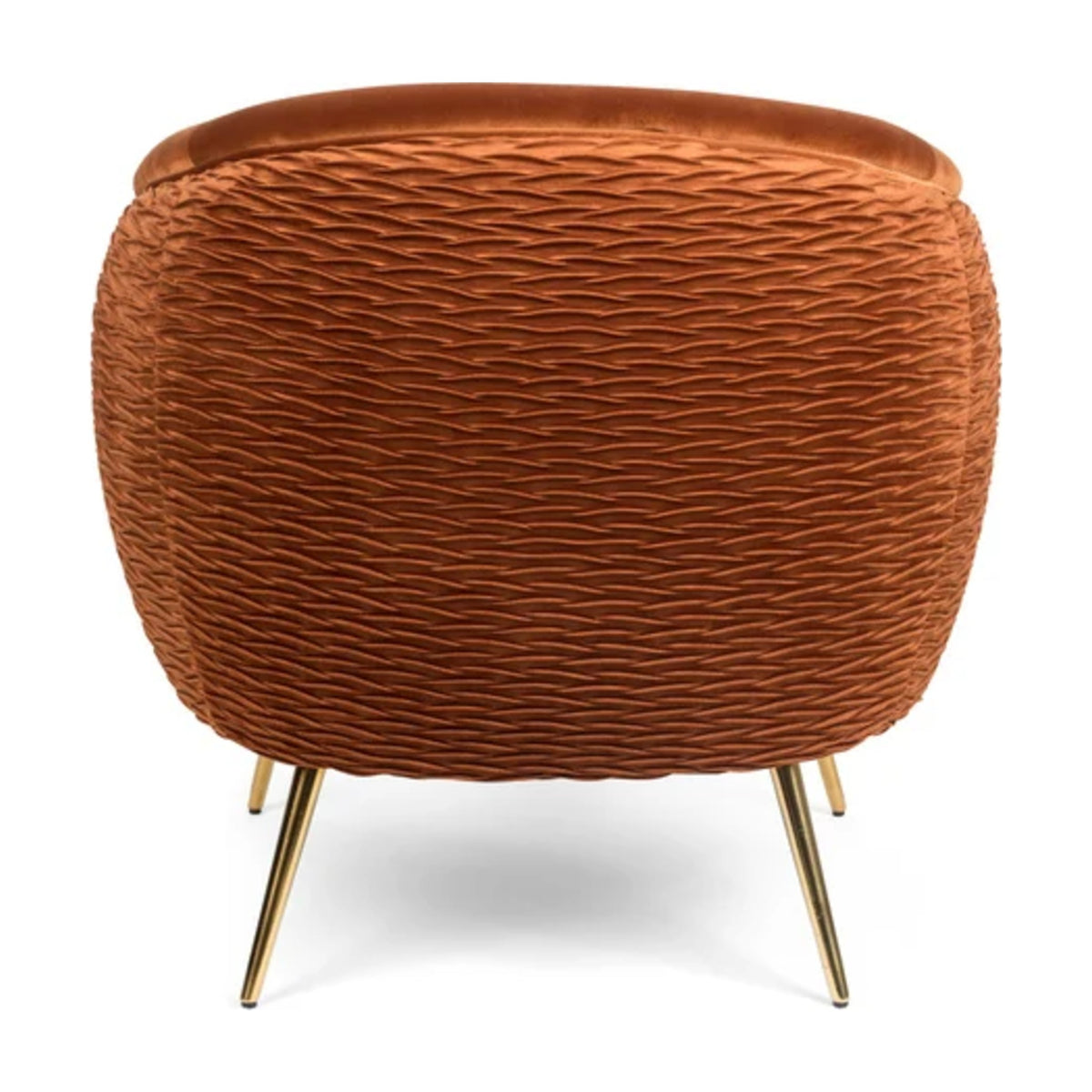 Lounge Chair So Curvy Orange Domestica – Back View