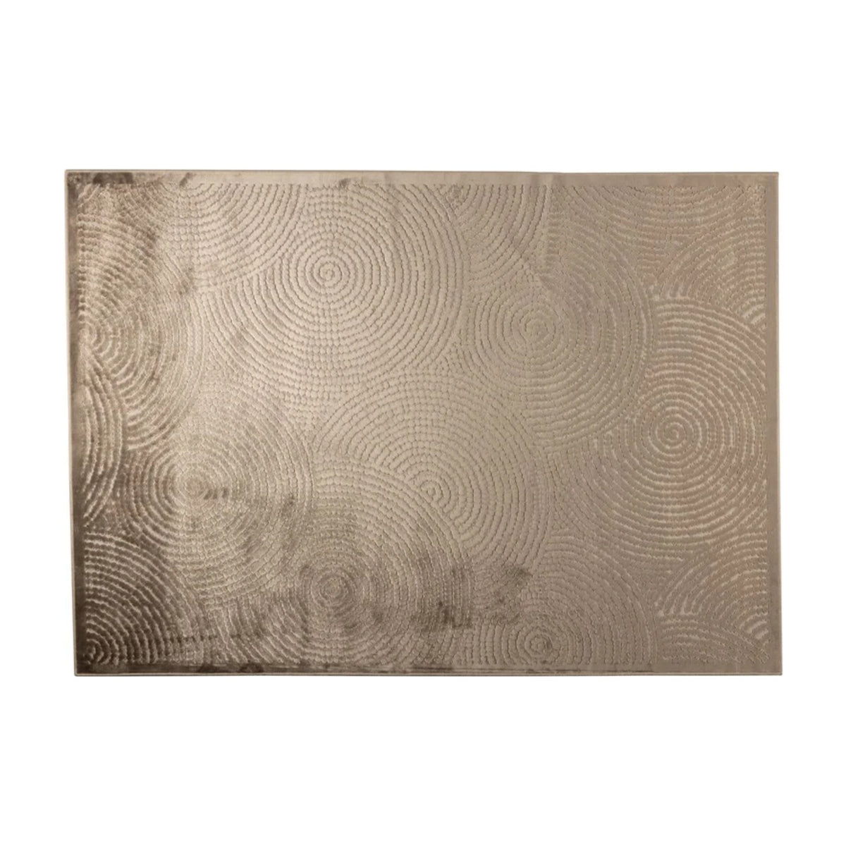 Carpet Dots 170x240 Caramel Brown Domestica – Overhead View on White