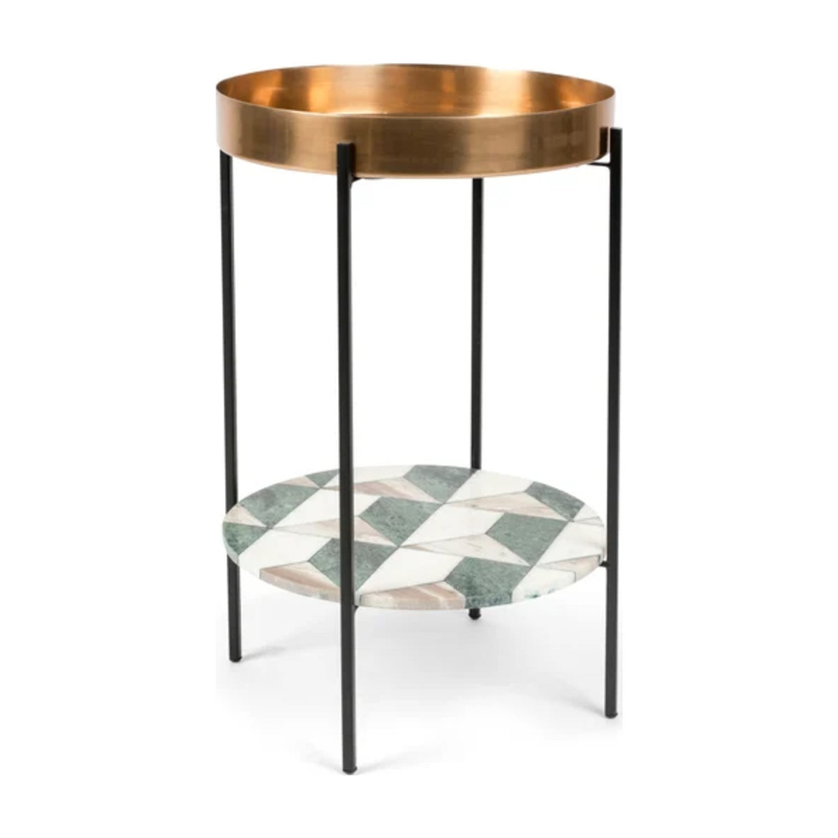 Side Table Another Marble Domestica – Front View on White