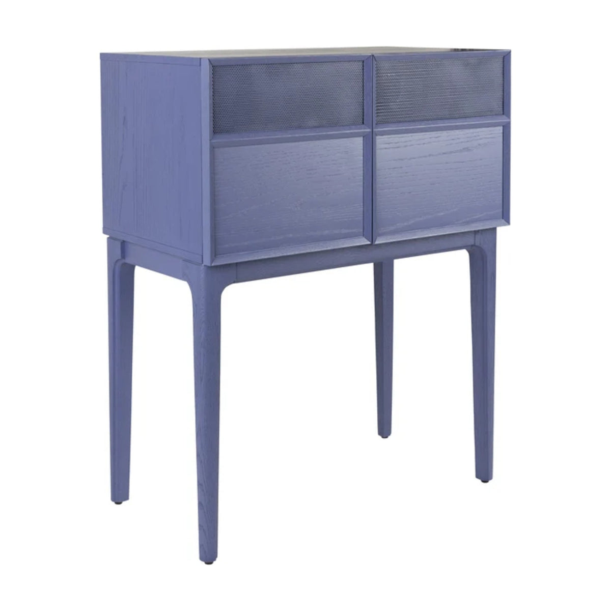 Cabinet June Ocean Purple Domestica – Three Quarter View on White