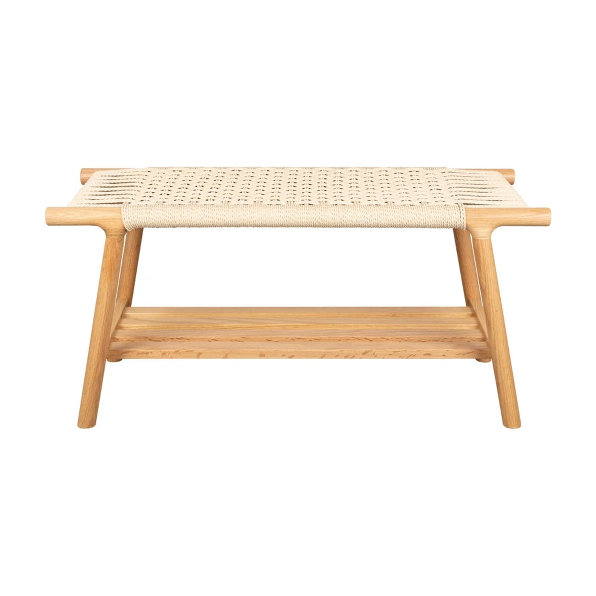 Bench Kintaro Natural Domestica – Front View on White
