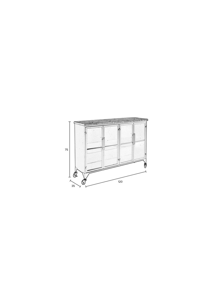 Cabinet Ferre Low Domestica – Dimensions Drawing