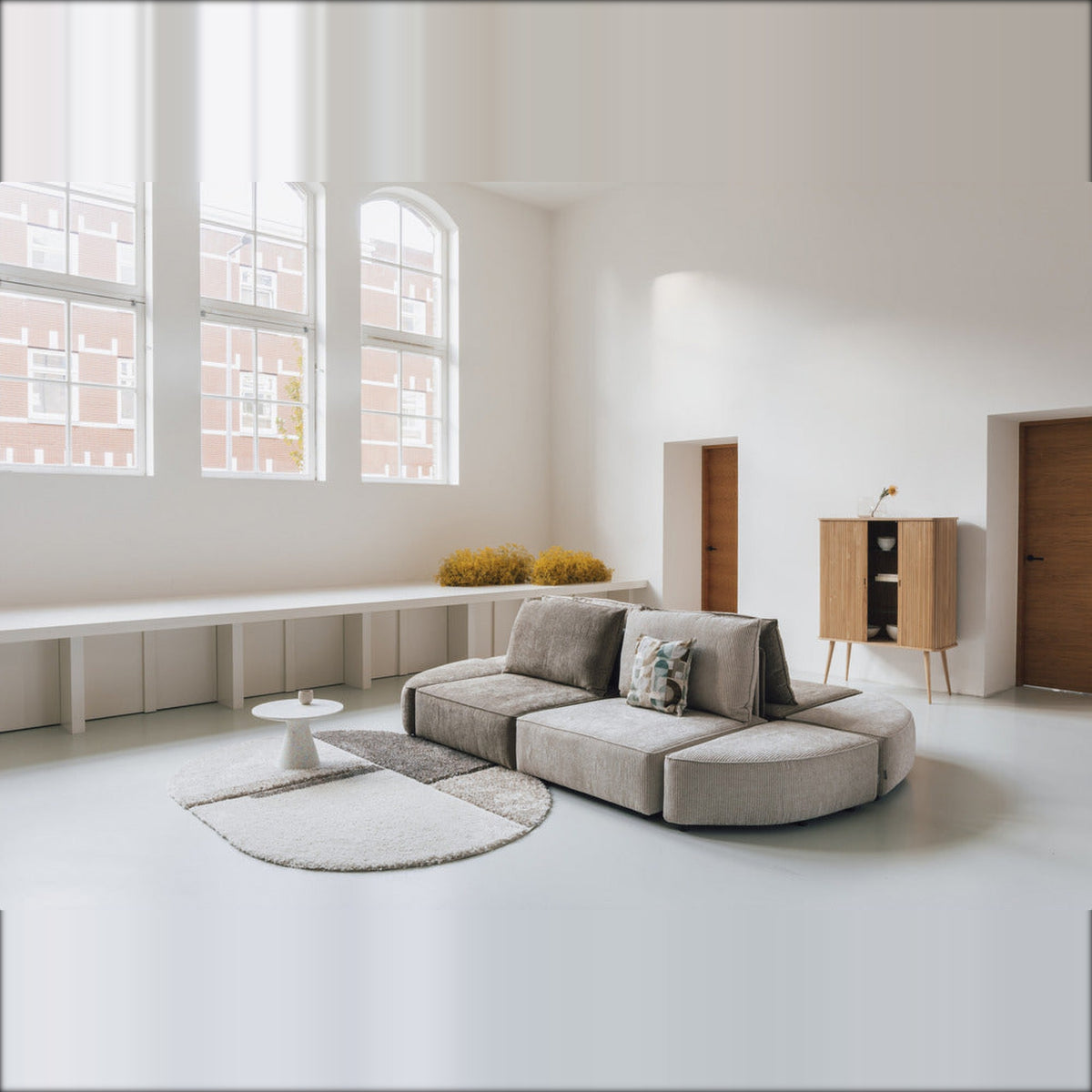 Cabinet Barbier Natural Domestica – Lifestyle – Loft Living Room, Wide View