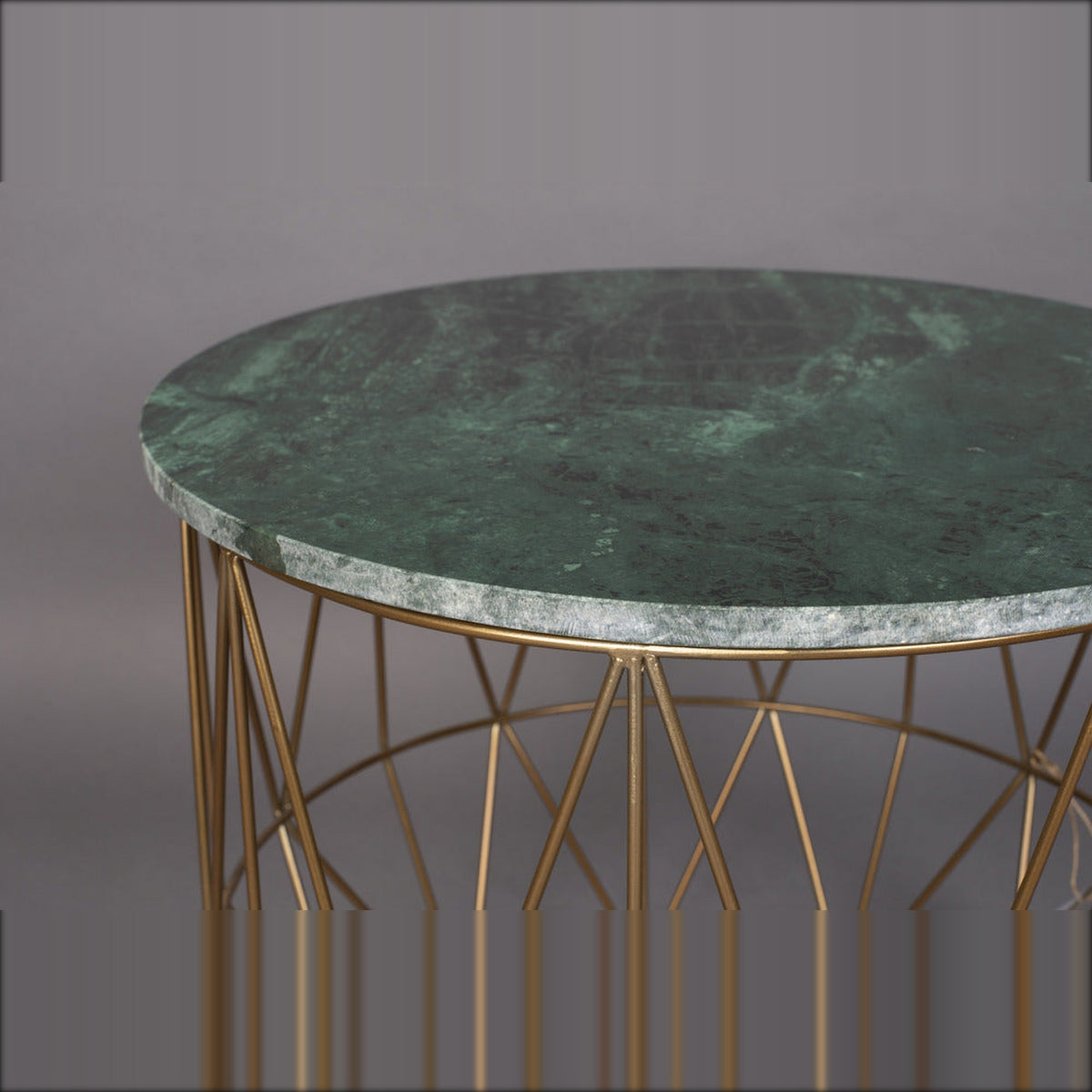 Side Table Boss Domestica – Marble Top and Wire Frame Detail