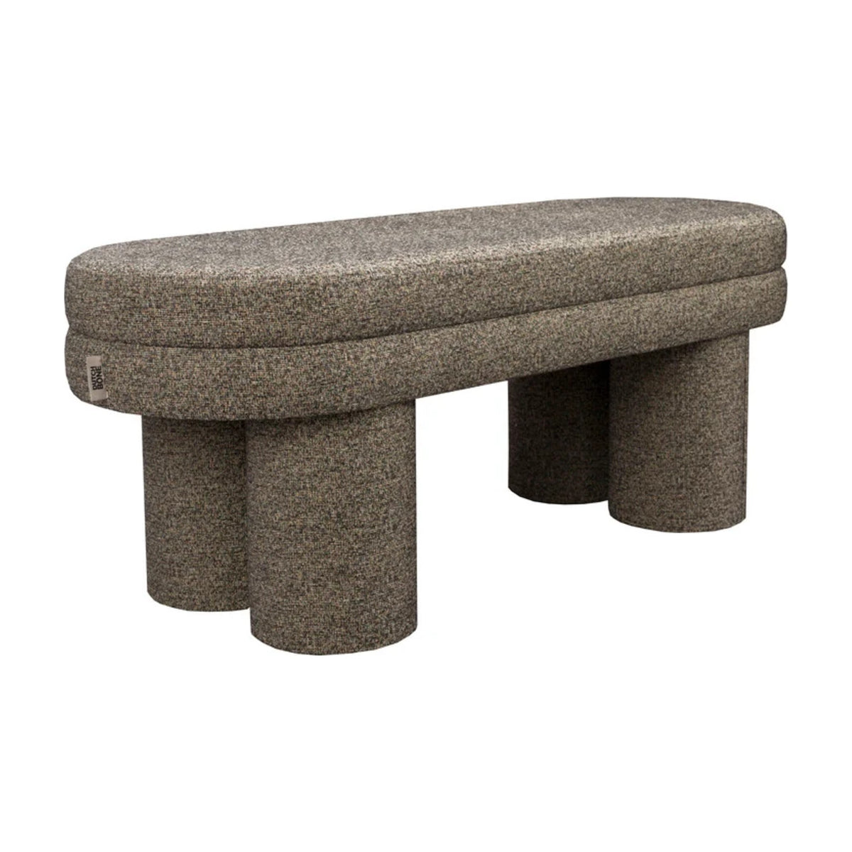 Bench Fern Black Domestica – Three Quarter View on White