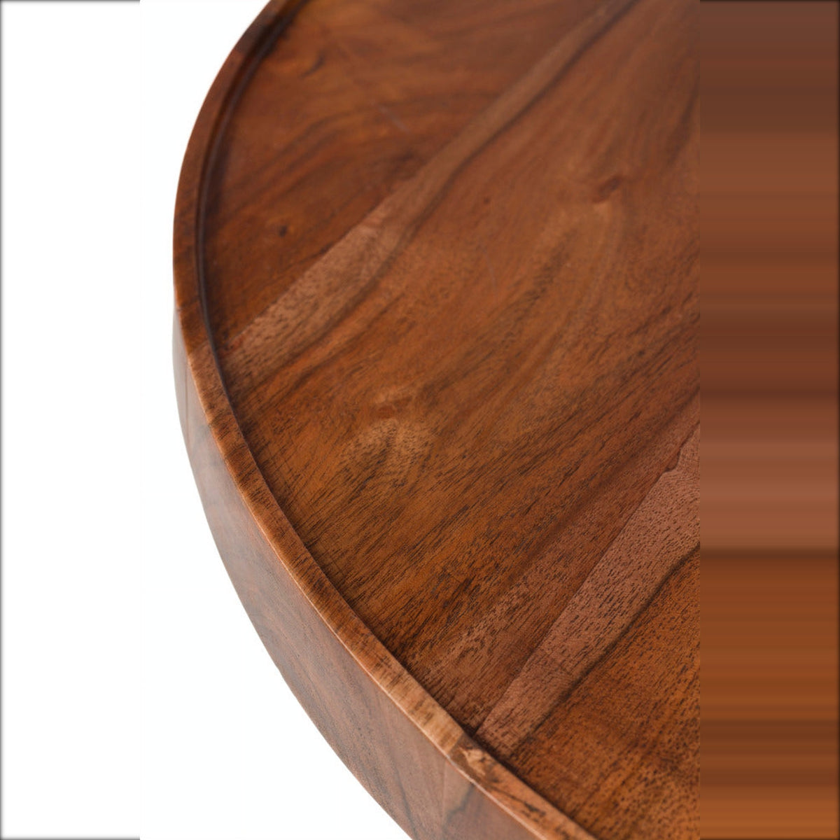Coffee Table Floss Walnut Domestica – Raised Tabletop Rim Close-up