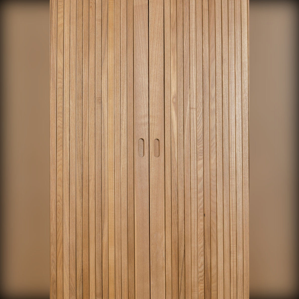 Cabinet Barbier Natural Domestica – Tambour Doors Close-up