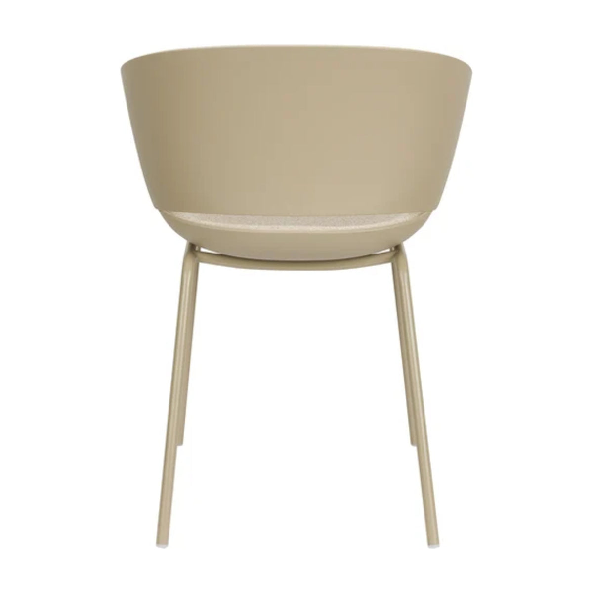 Dining Chair Jessica Beige Domestica – Back View on White