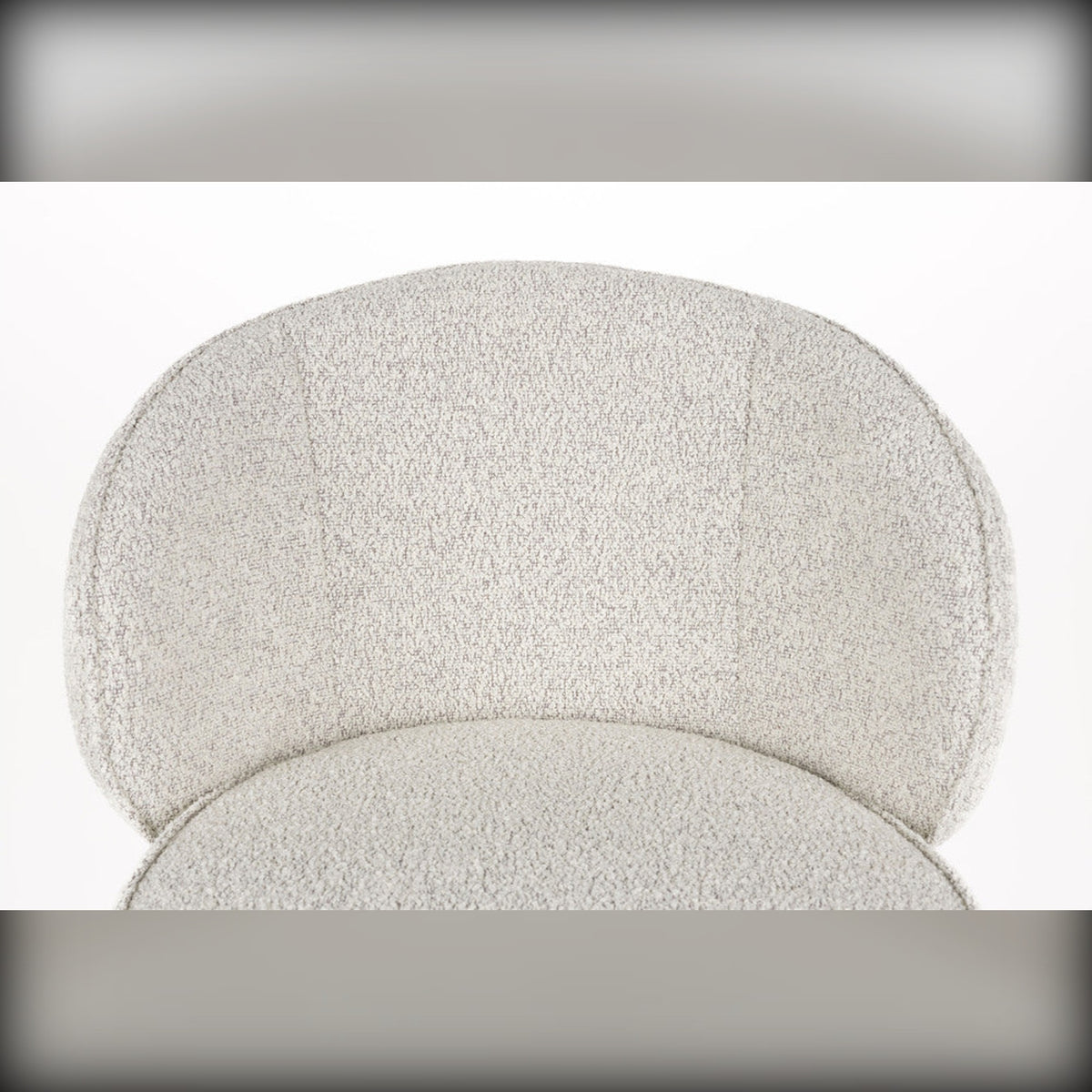 Barstool Joa Beige Domestica – Rounded Backrest Close-up