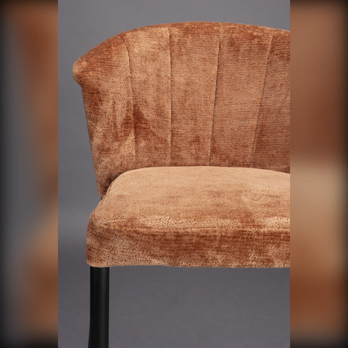 Counter Chair Georgia Terra Domestica – Fluted Backrest Side Close-up