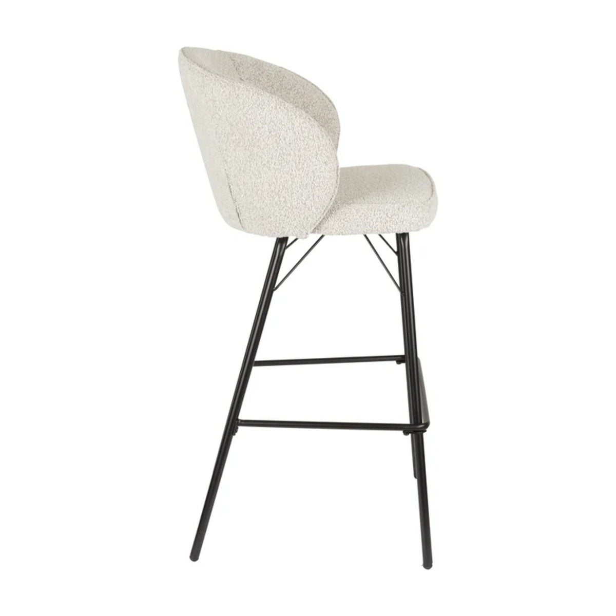 Barstool Joa Beige Domestica – Side View on White