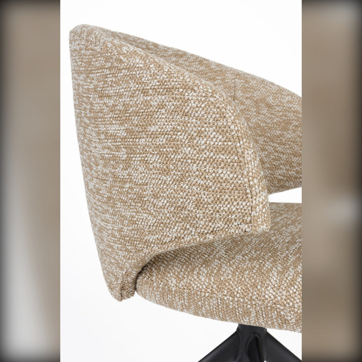 Dining Chair Balado Swivel Brown Domestica – Backrest Edge Close-up