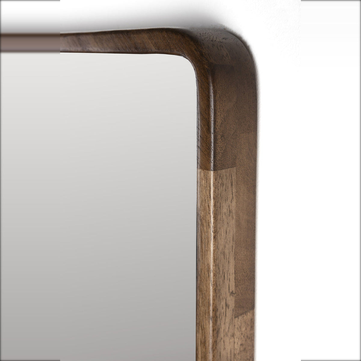 Mirror Nyko Rectangle L Domestica – Wooden Frame Top Corner Close-up