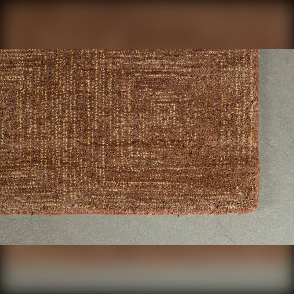 Carpet Maryland 200x300 Rust Domestica – Corner on Concrete Floor