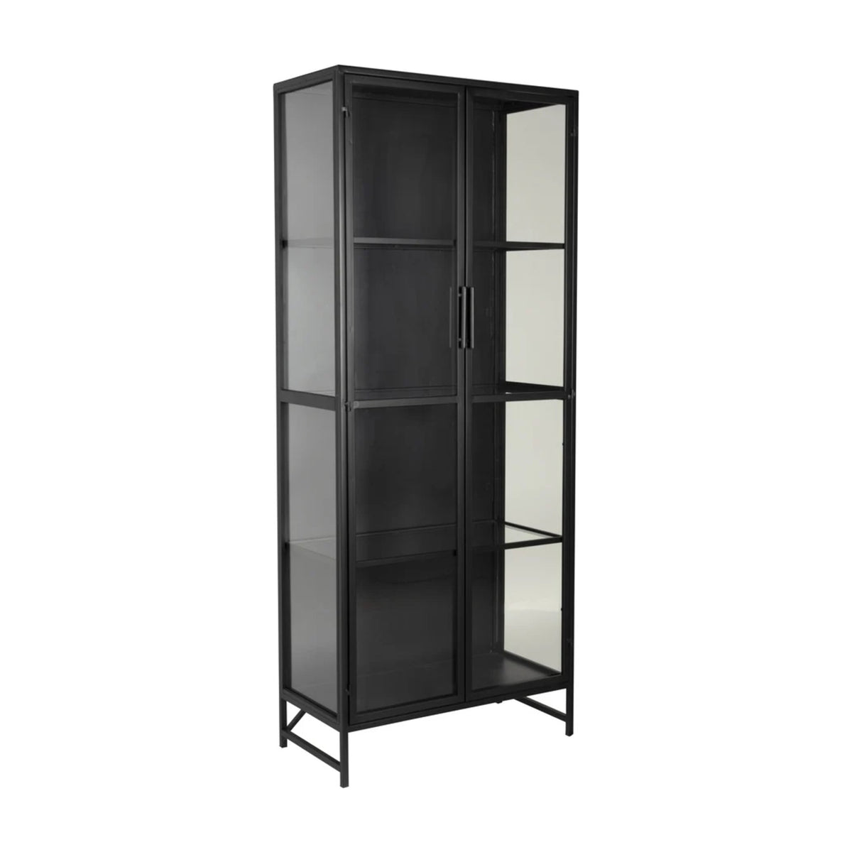 Cabinet Rob Large Black Domestica – Three Quarter View on White