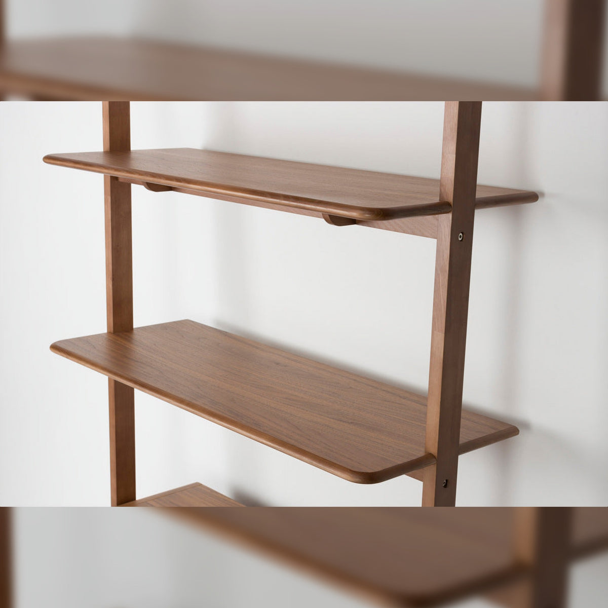 Shelf Rise Walnut Domestica – Shelves Close-up