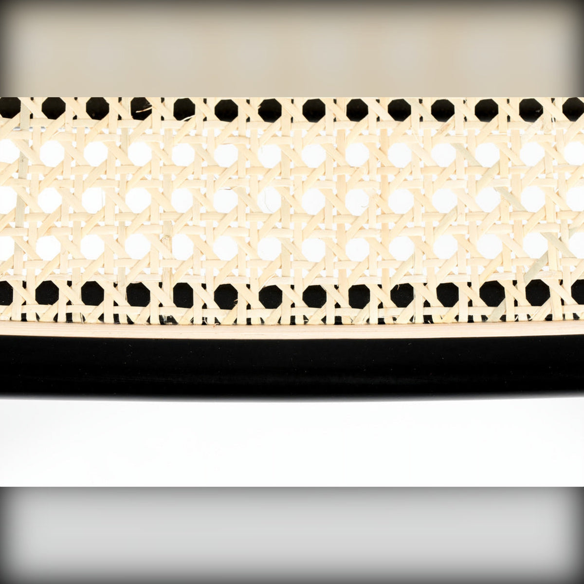 Barstool Jort Natural Black Domestica – Cane Webbing Close-up