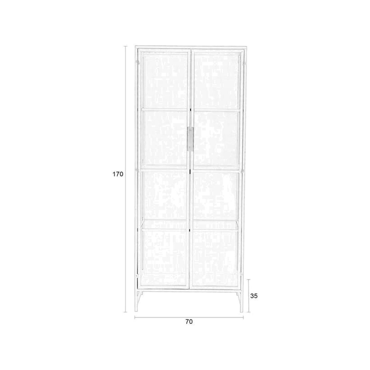 Cabinet Rob Large Black Domestica – Dimensions Drawing