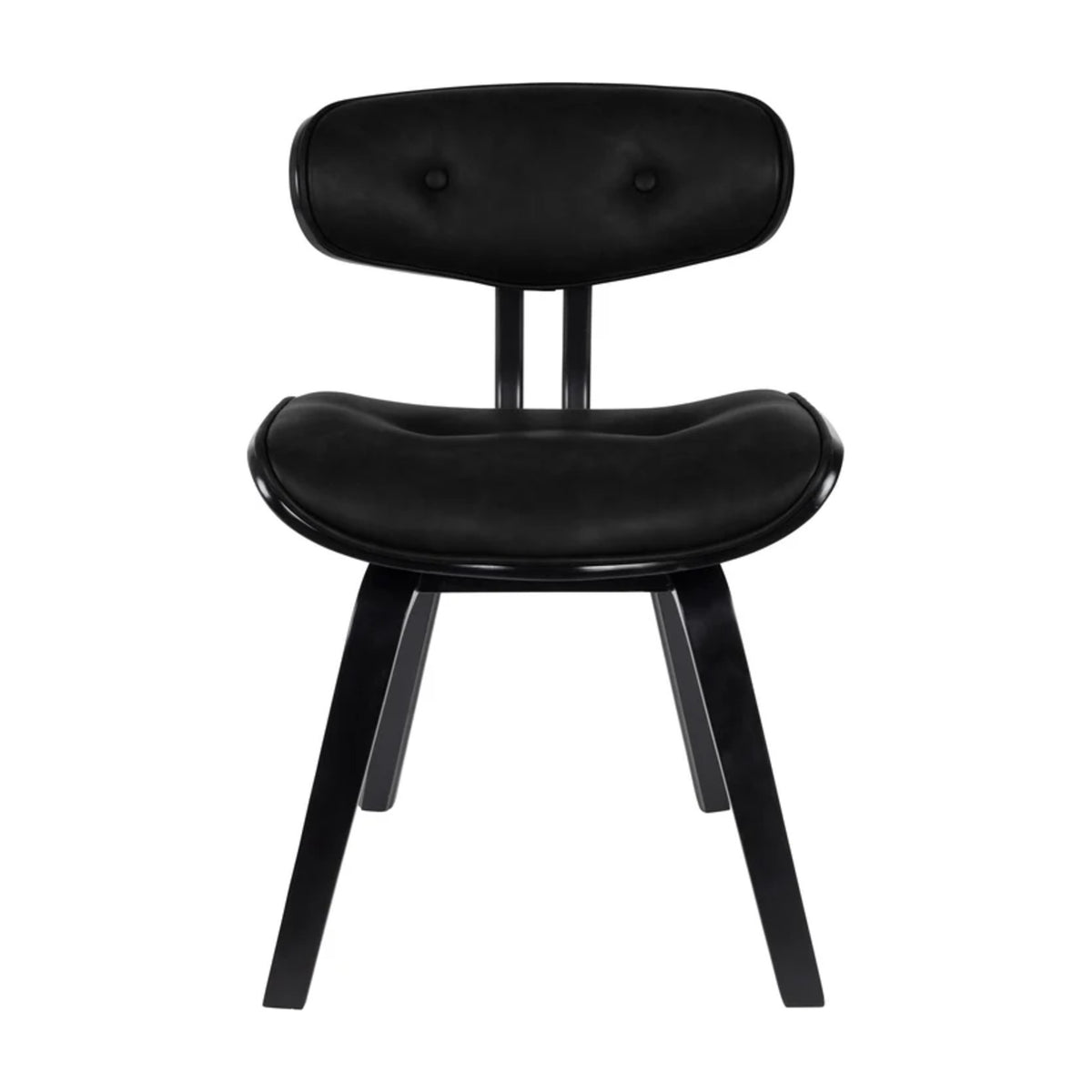 Dining Chair Blackwood Black Domestica – Front View on White