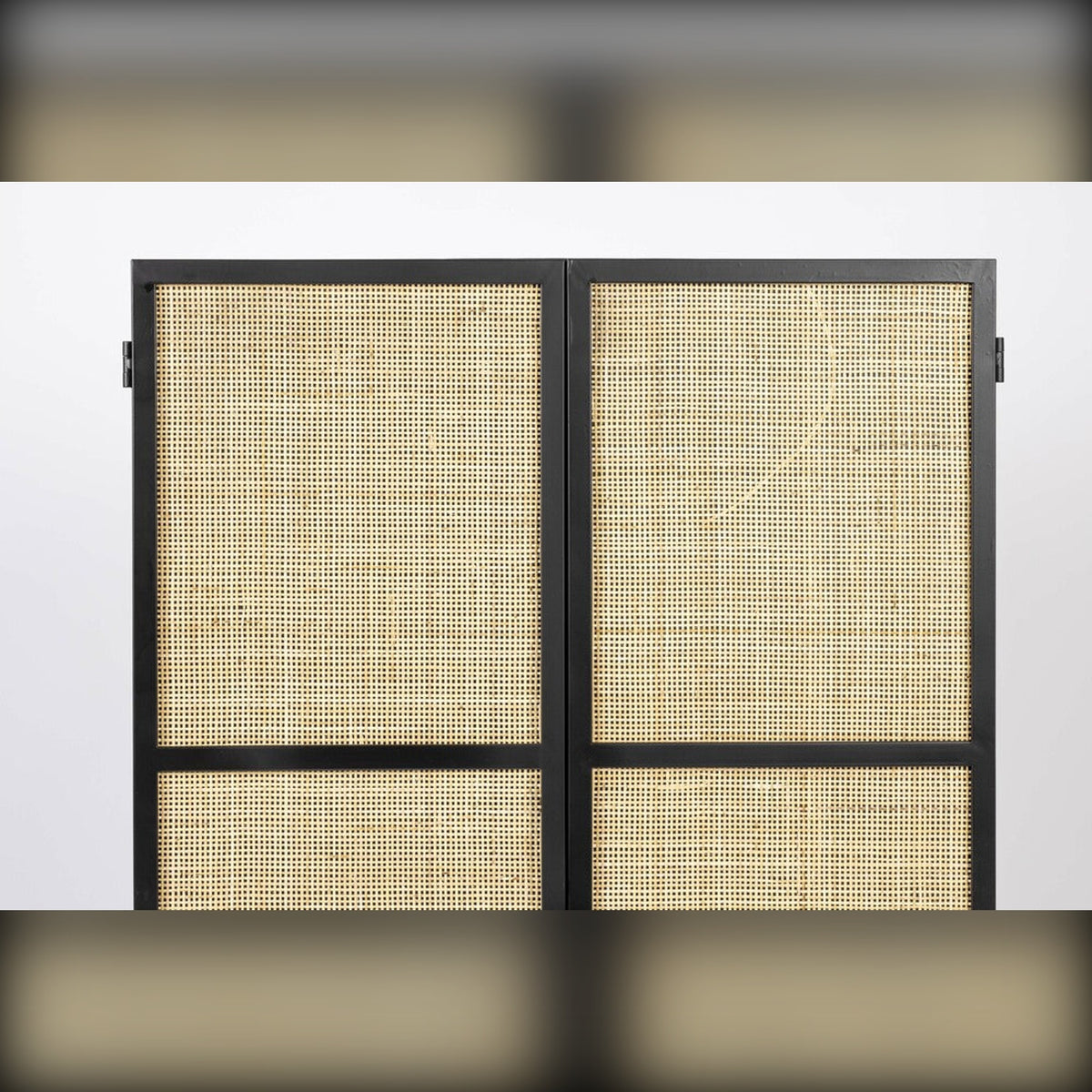 Cabinet Guuji High 2 Doors Black Domestica – Upper Doors Close-up