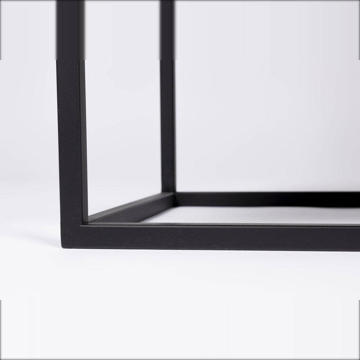 Cabinet Guuji High 2 Doors Black Domestica – Black Metal Base Detail