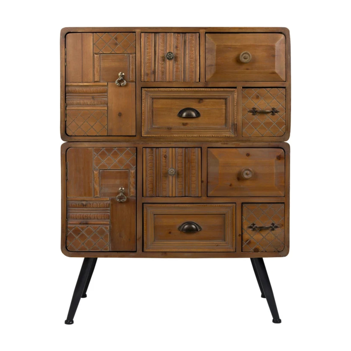 Cabinet Jove Brown Domestica – Front View on White
