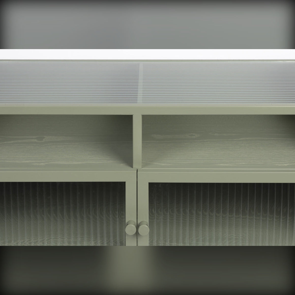 Cabinet Herbe Medium Green Domestica – Open Top Shelf Detail