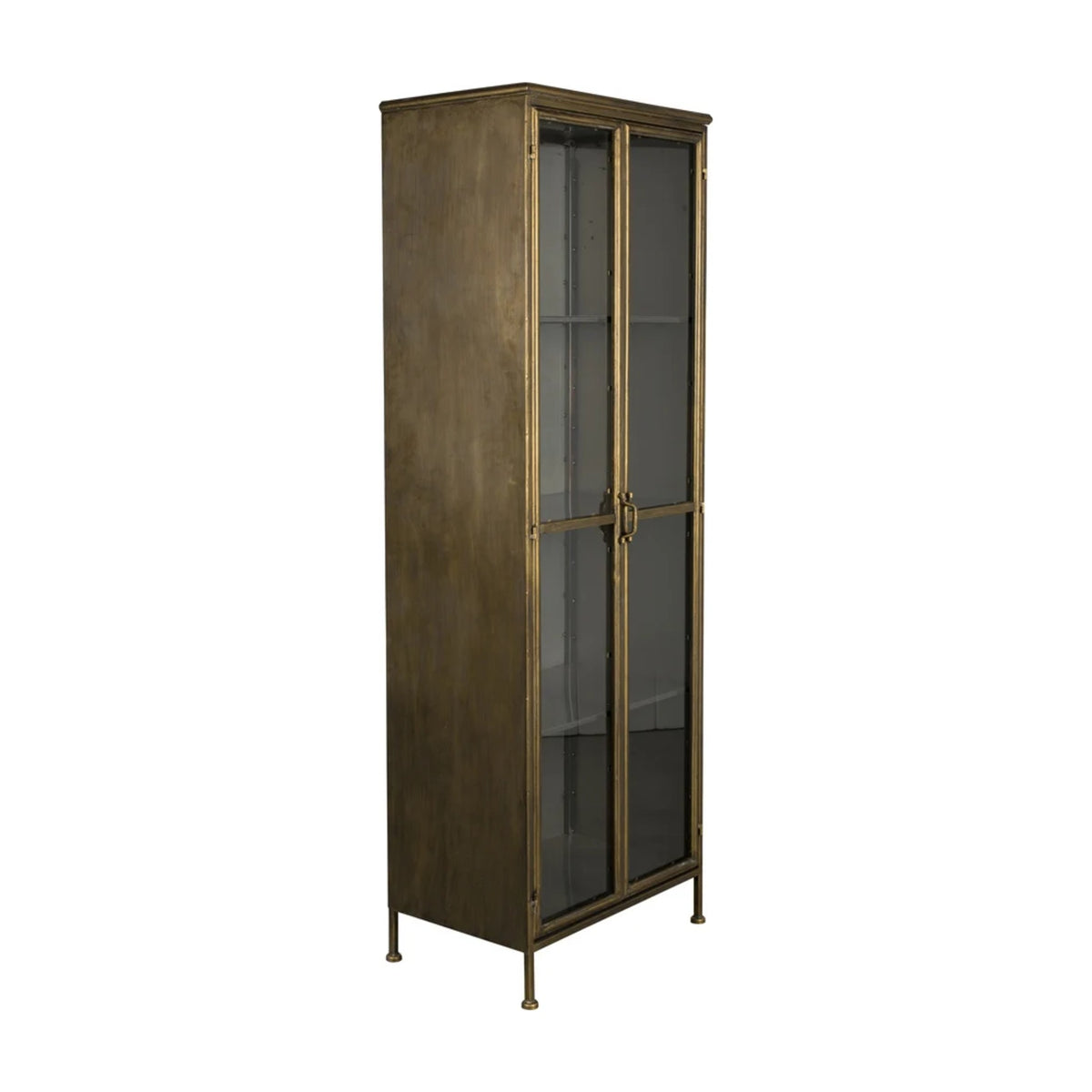Cabinet Gertlush Gold Domestica – Three Quarter View on White