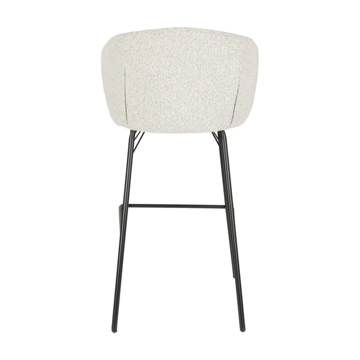 Barstool Joa Beige Domestica – Back View on White
