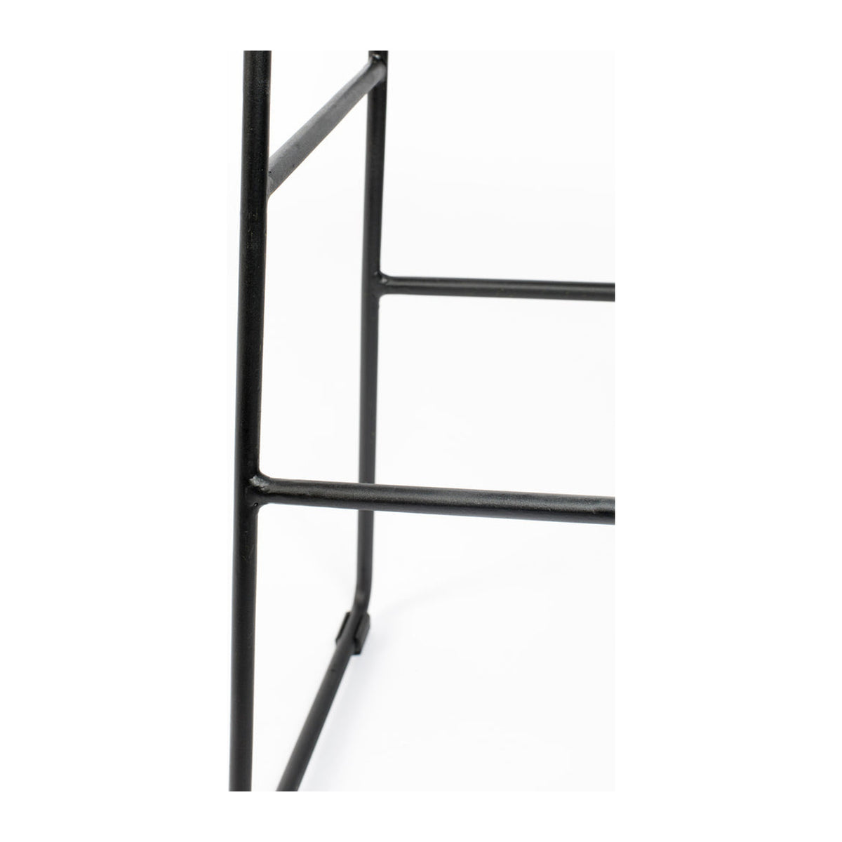 Counter Stool Tangle Black Domestica – Black Steel Footrest Detail