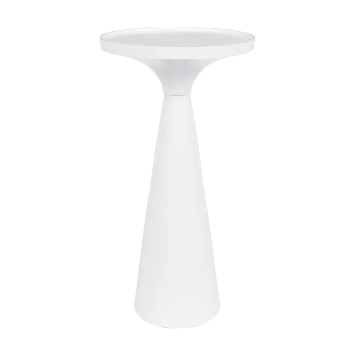 Side Table Floss White Domestica – Front View on White