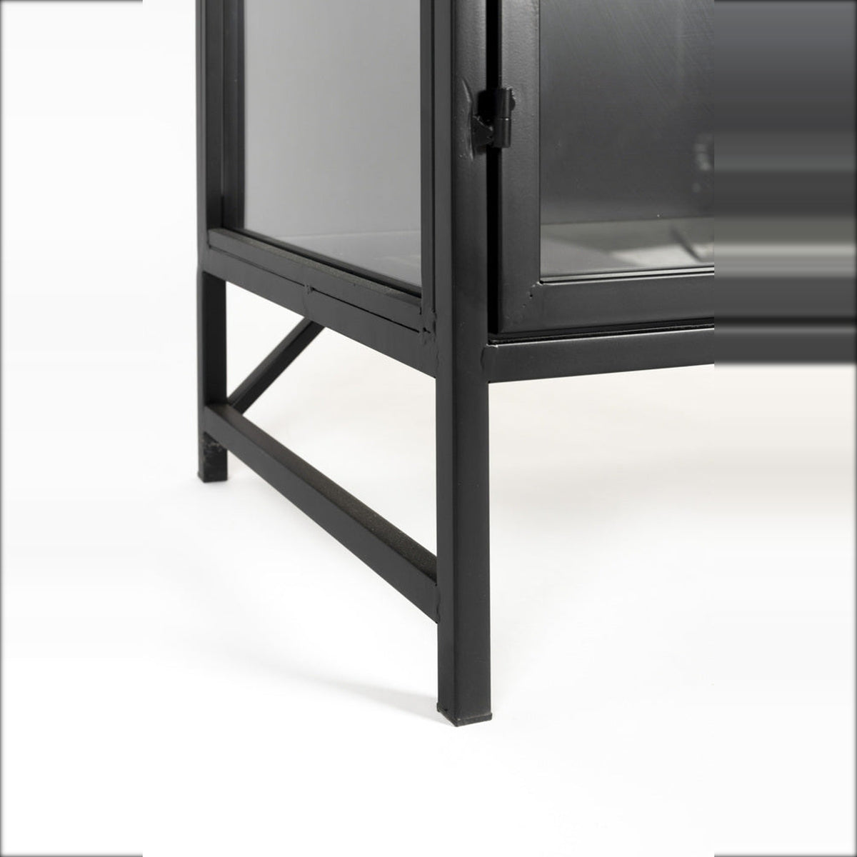 Cabinet Rob Large Black Domestica – Black Iron Base Frame Detail