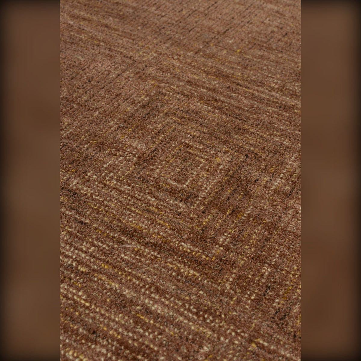 Carpet Maryland 200x300 Rust Domestica – Panel Pattern Close-up