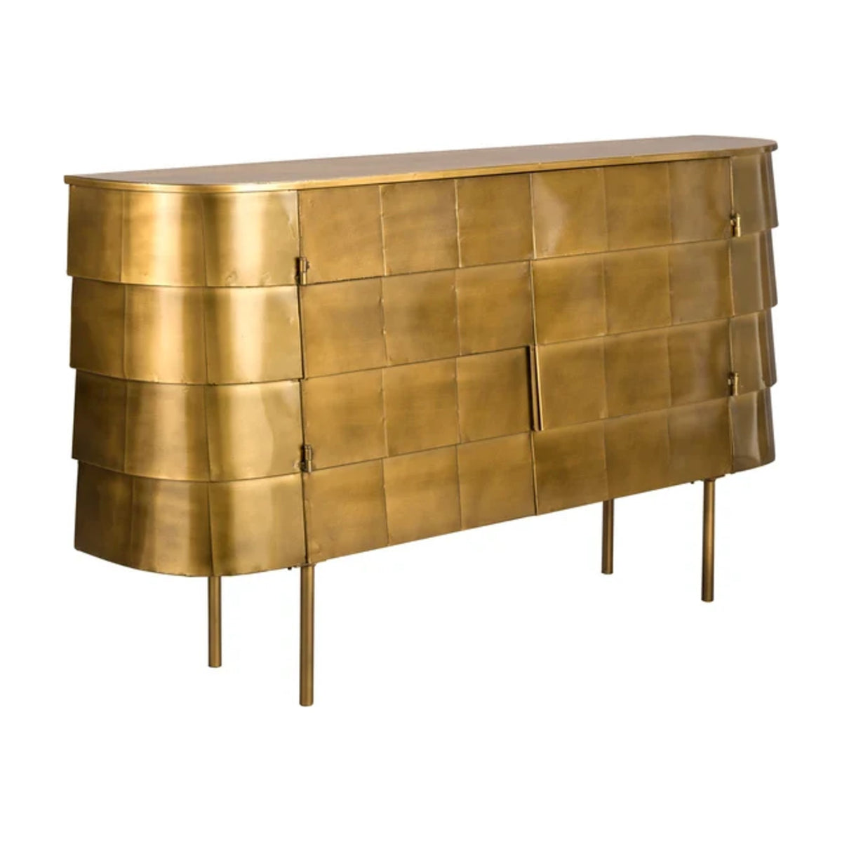 Sideboard Hanna Gold Domestica – Three Quarter View on White