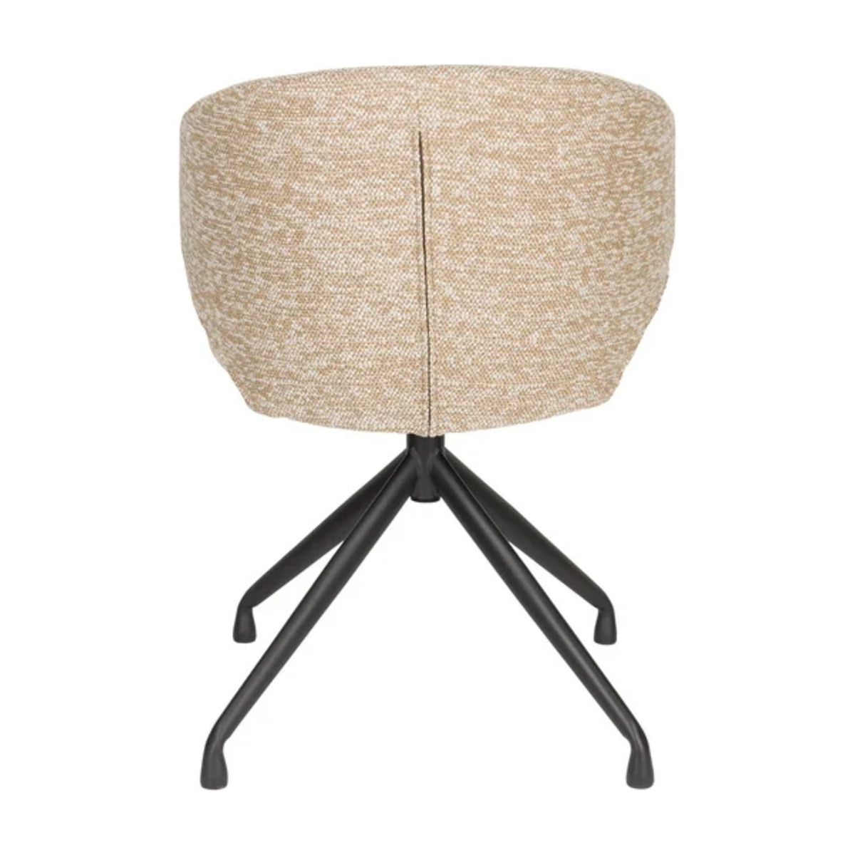 Dining Chair Balado Swivel Brown Domestica – Back View on White
