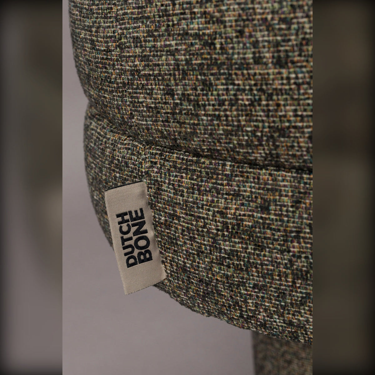 Bench Fern Black Domestica – Seat Seam and Label Close-up