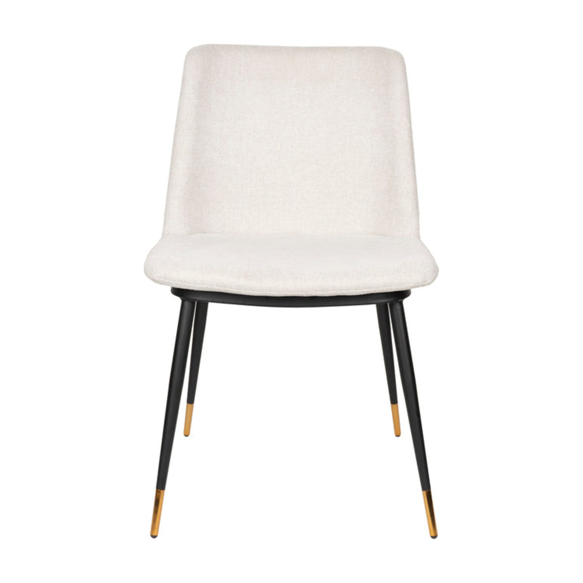 Dining Chair Lionel Beige Domestica – Front View on White