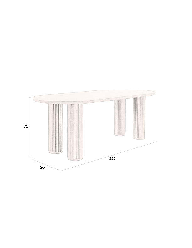 Dining Table Dean Domestica – Dimensions Drawing