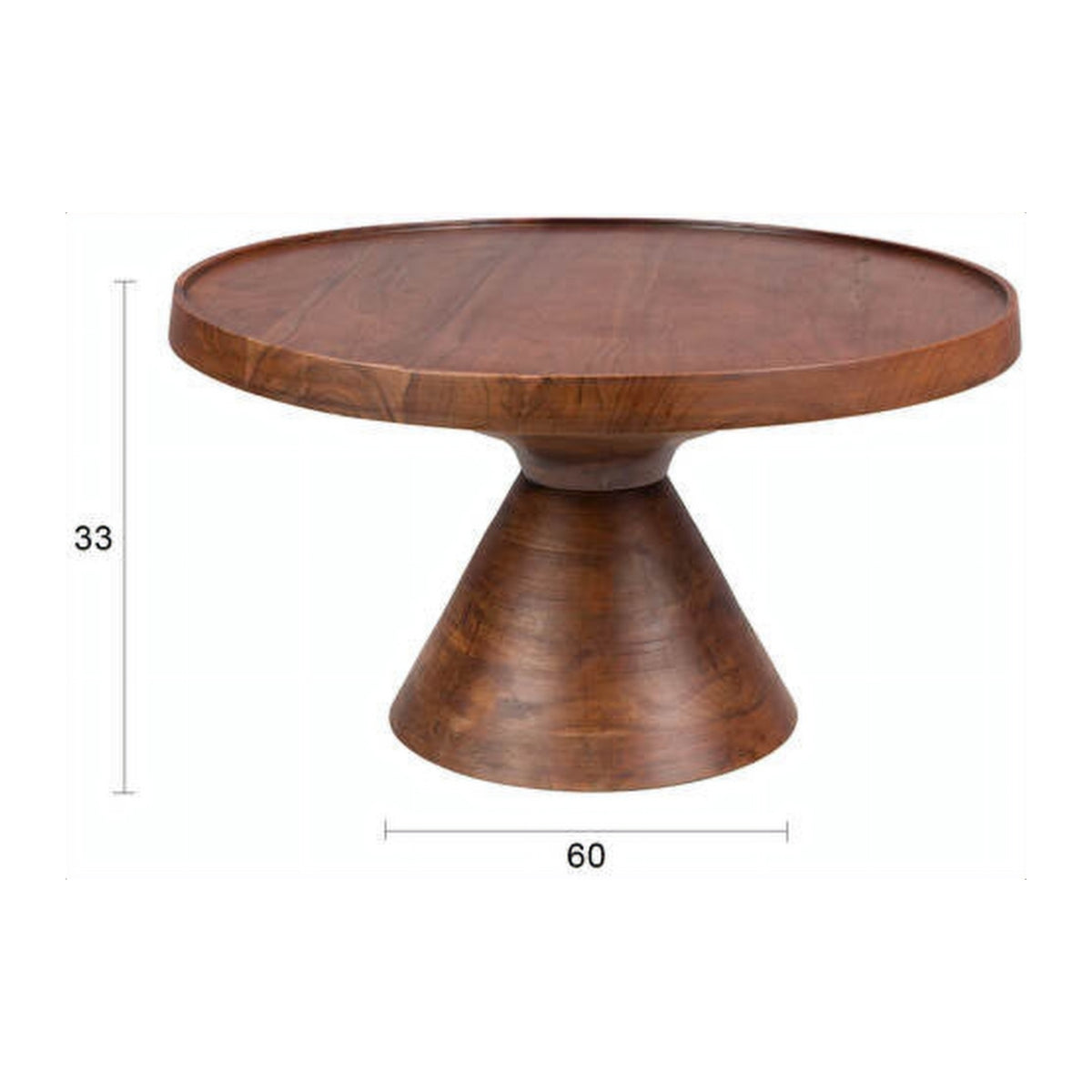 Coffee Table Floss Walnut Domestica – Dimensions Drawing