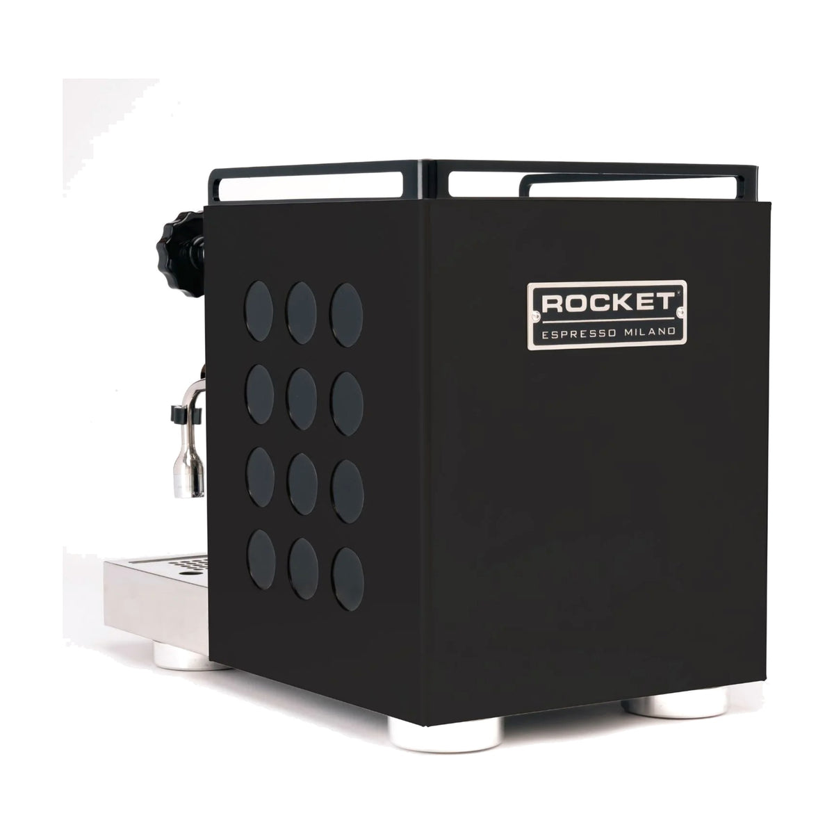 Espresso Machine Appartamento Rocket Espresso Domestica – Black/Black – Rear Three Quarter View