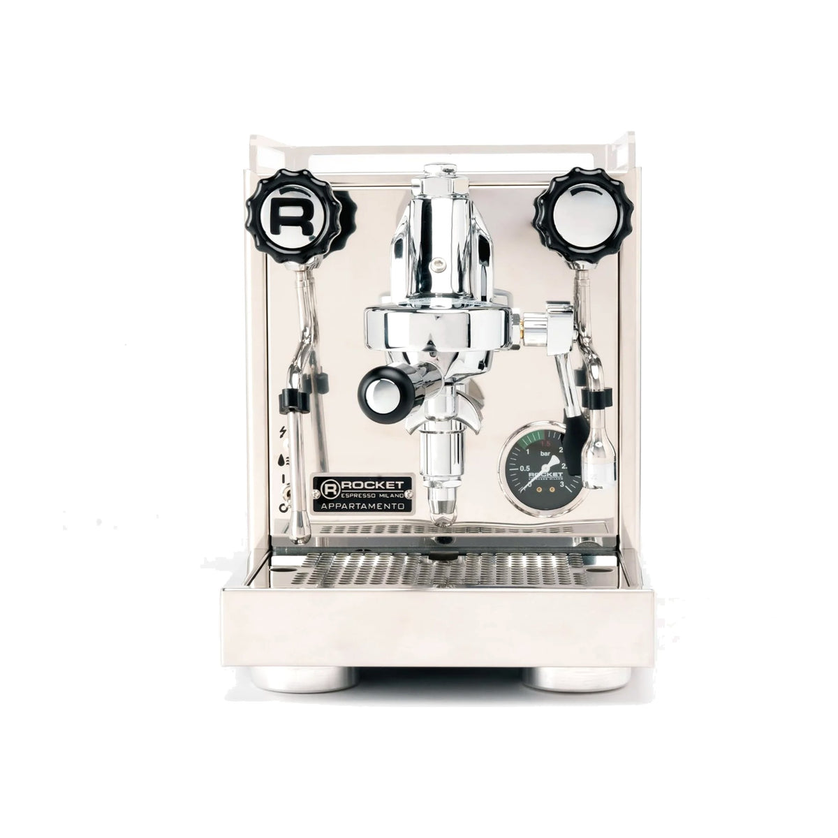Espresso Machine Appartamento Rocket Espresso Domestica – Inox/White – Front View