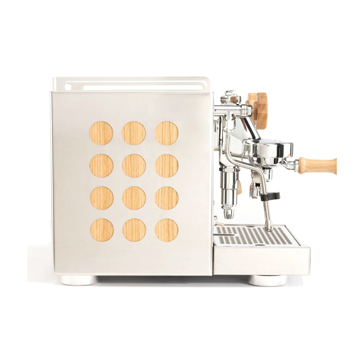 Espresso Machine Appartamento Rocket Espresso Domestica – Inox/Wood – Side View