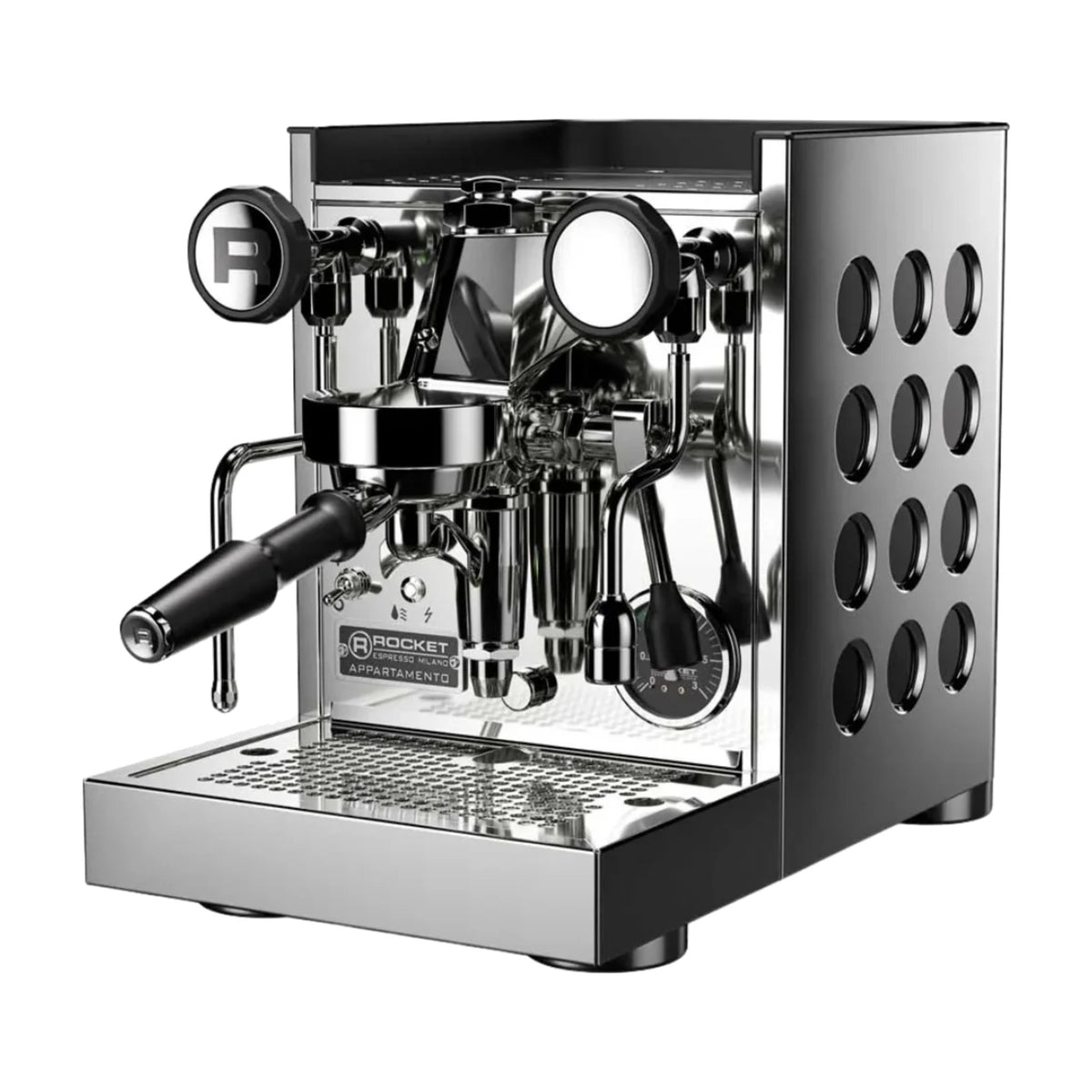 Espresso Machine Appartamento TCA Rocket Espresso Domestica – Inox/Black – Three Quarter View