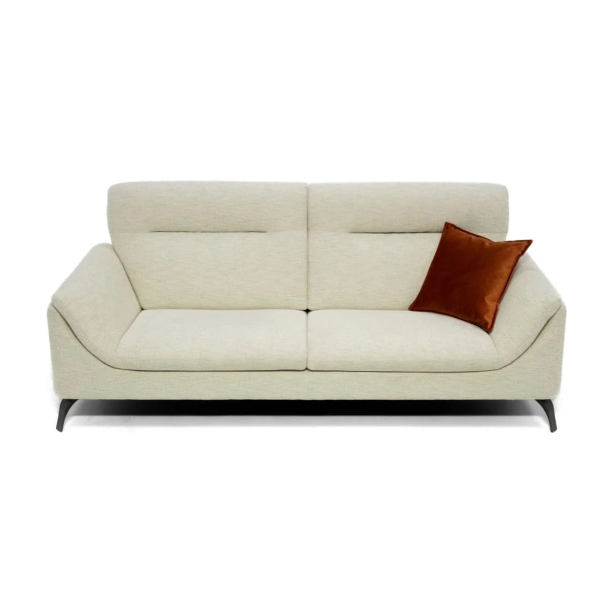 Sofa Sahara Low Backrest Domestica – Front View with Cushion on White