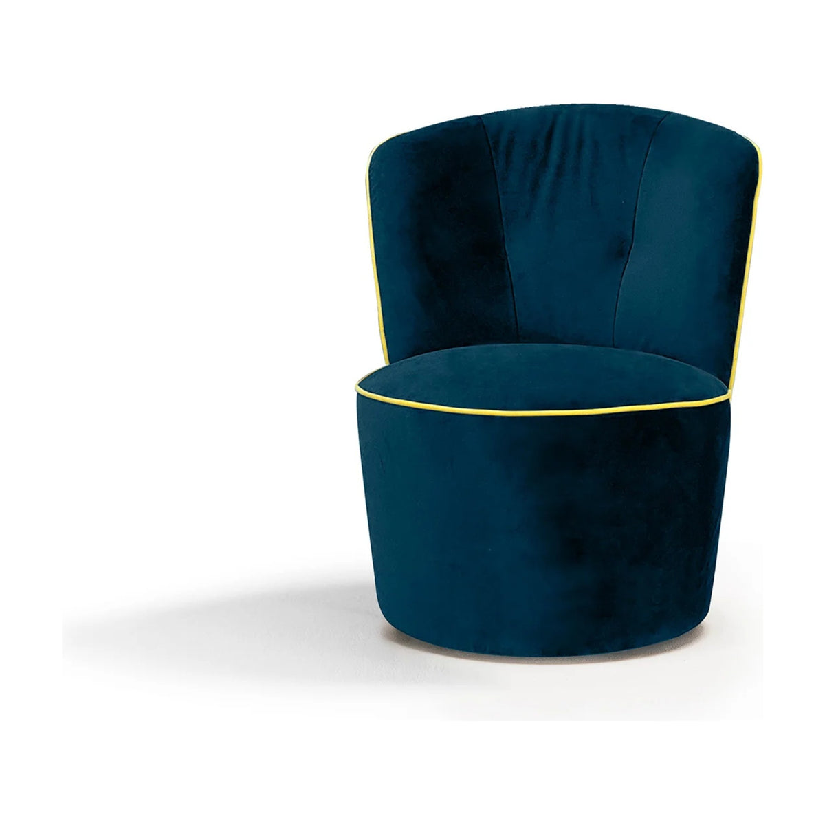 Scisci Domestica – Three Quarter View in Teal Velvet on White