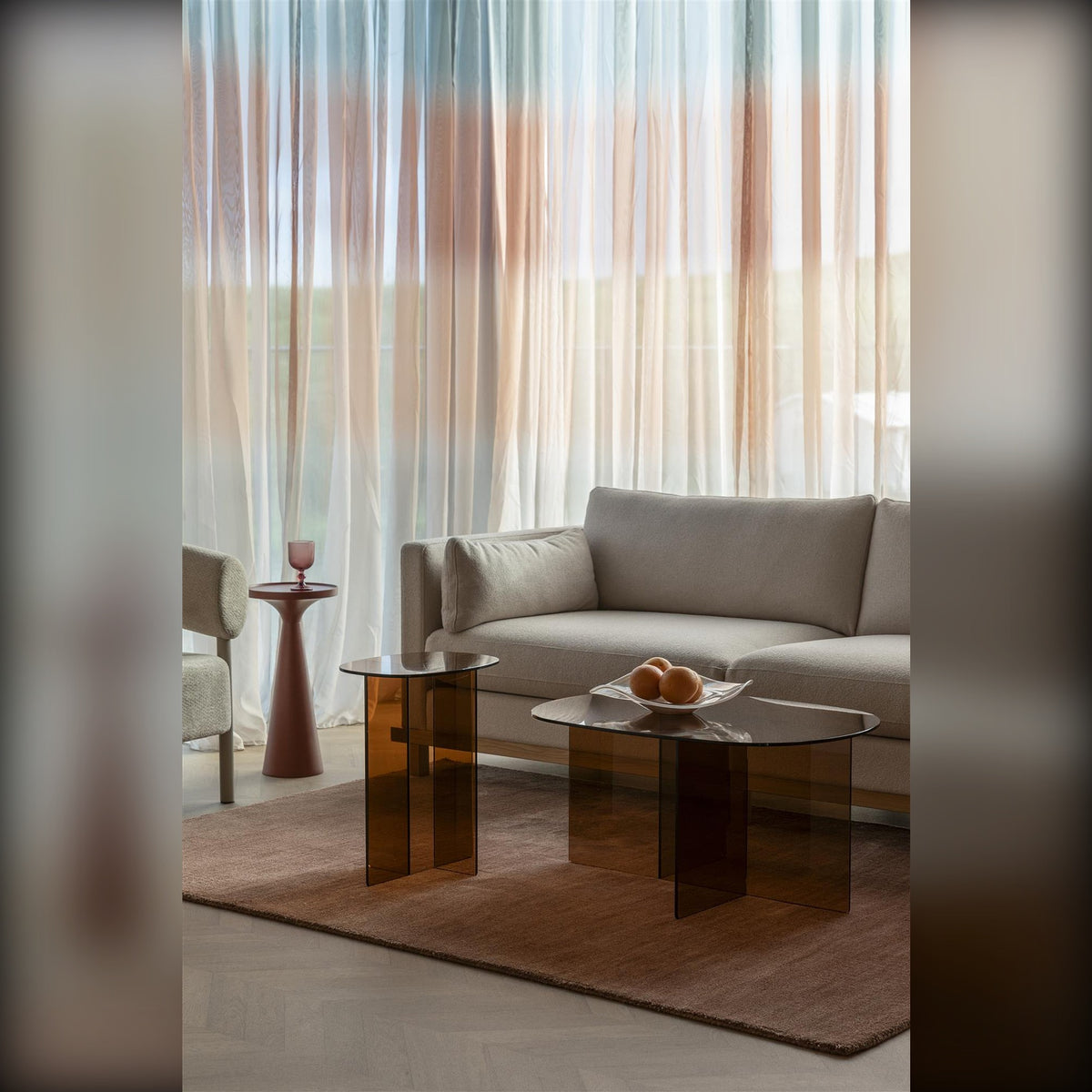 Side Table Linea Brown Domestica – Lifestyle – Living Room